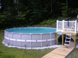 The Ideas For Decks For Intex Ultra Frame Above Ground Pools intended for measurements 1024 X 768