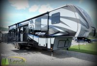 Toy Hauler2016 Fuzion Fz420 Fifth Wheel Rv Side Patio Deck 12 throughout sizing 1024 X 768