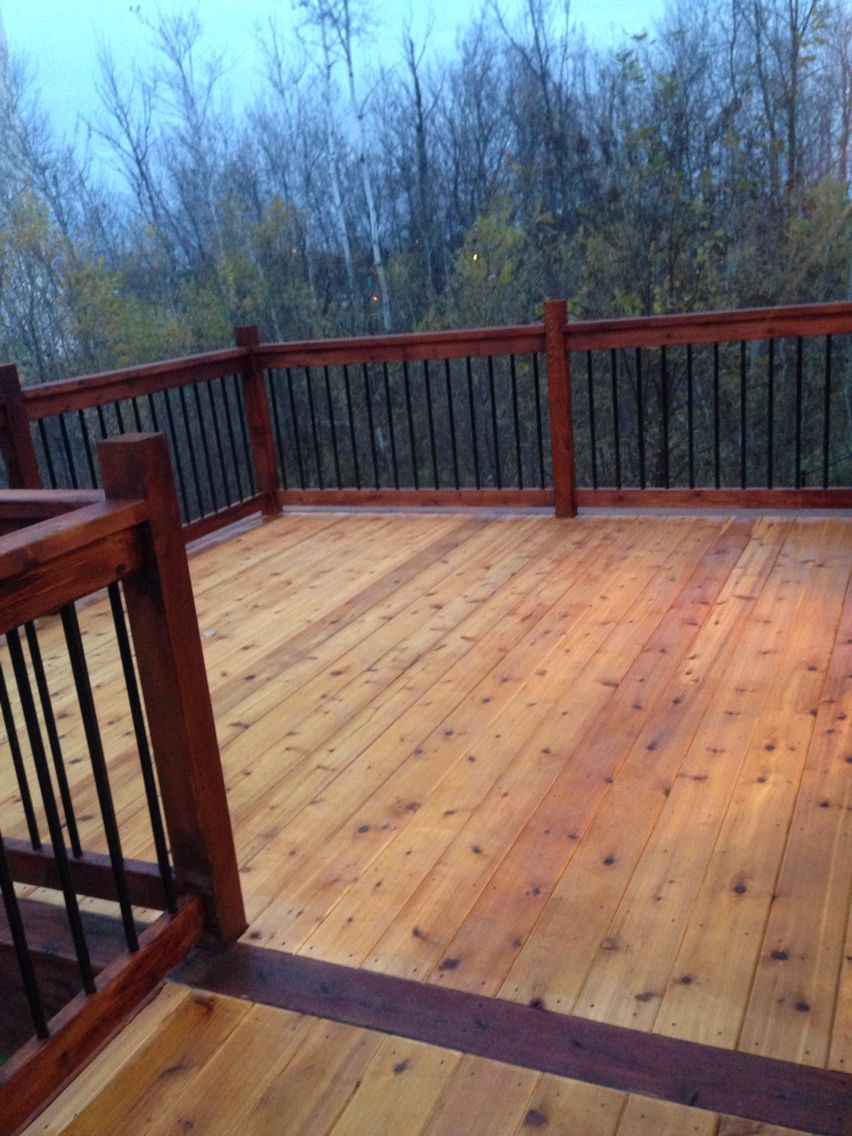 Two Tone Stain On Our Deck Turned Out Nice Outdoor Living with regard to dimensions 852 X 1136