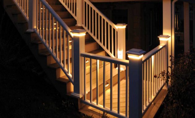 Under Railing Deck Lighting Ideas With Attractive Led Lights Strip within dimensions 1440 X 810