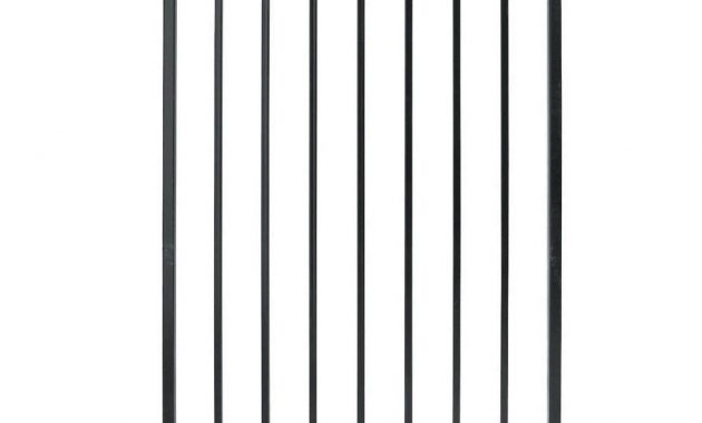 Us Door Fence Pro Series 3 Ft X 5 Ft Black Steel Fence Gate throughout measurements 1000 X 1000