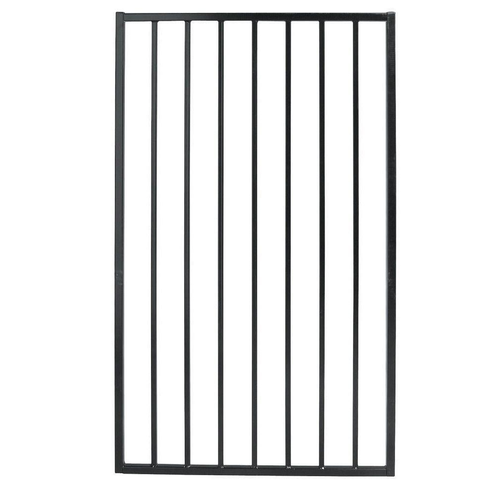 Us Door Fence Pro Series 3 Ft X 5 Ft Black Steel Fence Gate throughout measurements 1000 X 1000