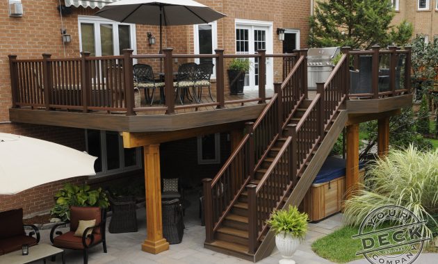 Using Trex Decking Railing And Lighting The Area Under The Deck Is with regard to sizing 4288 X 2848