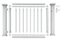 Veranda 4 Ft X 5 Ft White Vinyl Rail Gate Kit Backyard intended for size 1000 X 1000