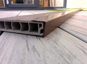 Walnut Upvc Deck Board Edge Cover Trim 3m within size 1500 X 1110
