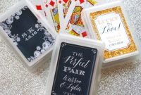 Wedding Favor Deck Of Cards Set Of 10 Custom Playing Card Wedding with measurements 1024 X 1024