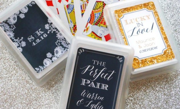 Wedding Favor Deck Of Cards Set Of 10 Custom Playing Card Wedding with measurements 1024 X 1024