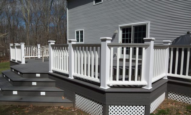 Dark Gray Deck Paint Decks Ideas   White And Gray Wood Porch Composite Decks Hot Tub Decks Trellis Inside Sizing 3072 X 2304 630x380 