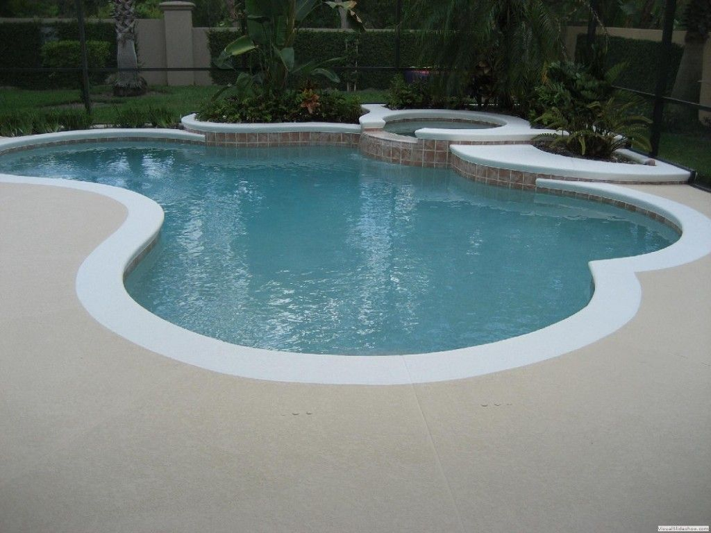 White Edge Pool Deck Color Of Pool Deck Should Be A Dark Graybrown inside sizing 1024 X 768