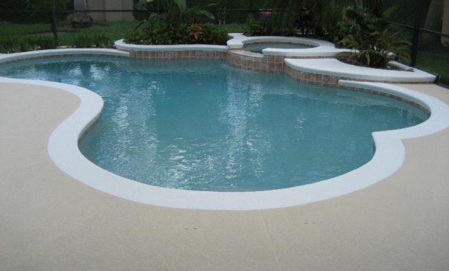 White Edge Pool Deck Color Of Pool Deck Should Be A Dark Graybrown within proportions 1024 X 768