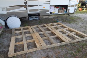 Wood Deck Portable Wood Deck Diy Deck Rv Ranger Family Image regarding sizing 1936 X 1296