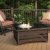 Propane Fire Pit On Wooden Deck